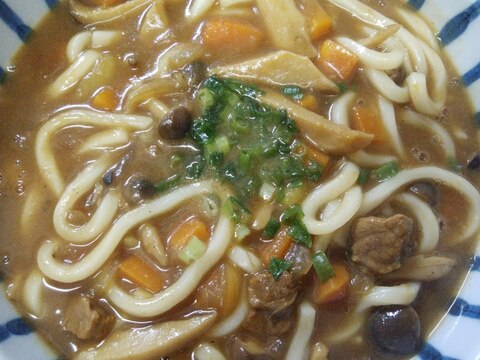 白だしで簡単♪とろっとしたカレーうどん